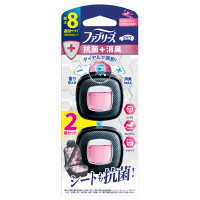 クルマ 自動車エアコン送風口消臭・芳香剤 抗菌+消臭 / 本体 / 2個 / クリーン・ピンク・スプラッシュの香り