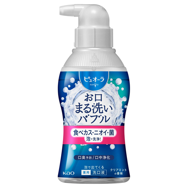 泡で出てくる洗口液 クリアミント / 180ml / クリアミントの香味