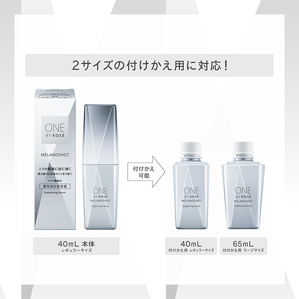 ONE BY KOSÉ MELANOSHOT W 65ml 美容液　2本セット 楽天市場】コーセー ONE BY KOSE ワンバイコーセー メラノショット W