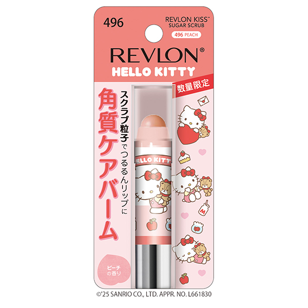 キス シュガー スクラブ / 496 ピーチ(ハローキティ) / 2.6g / 甘くてみずみずしいピーチの香り 1