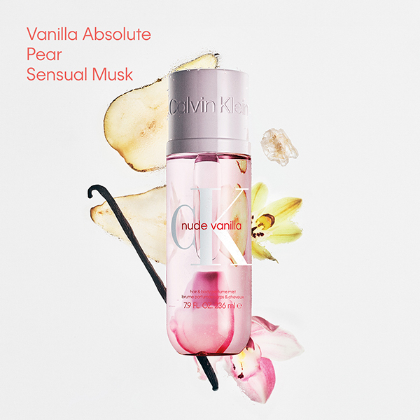 香水(ユニセックス)   nude vanilla 253mL ヌード バニラ ヘア & ボディ パフューム ミスト / カルバン クライン