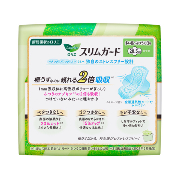 スリムガード 多い昼～ふつうの日用羽つきミニパック 02