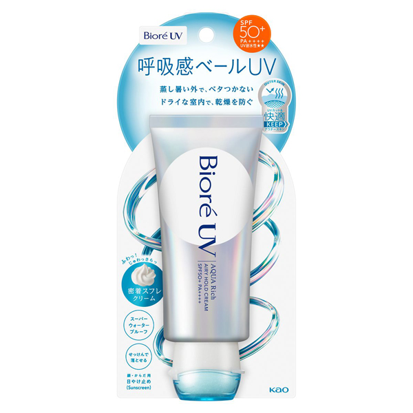 アクアリッチ エアリーホールドクリーム / SPF50+ / PA++++ / 70g / エアリーフローラルの香り