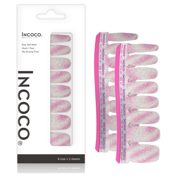 【限定品】インココ貼るマニュキュアシート / ピンク エクリプス / 8サイズ×2シート