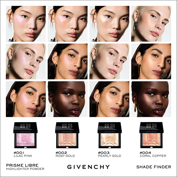 ★新品★ GIVENCHY アイシャドウ＋各使用：チーク・パウダー・ハイライト 2022年秋新作パウダーハイライト】プリズム・リーブル・ハイライター