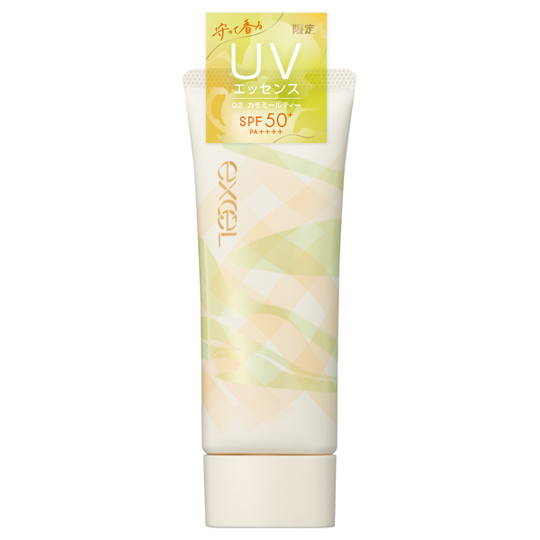 サナ エクセル プロテクティブ UVエッセンス / SPF50+ / PA++++ / 02 lc / 60g / カモミールティーの香り