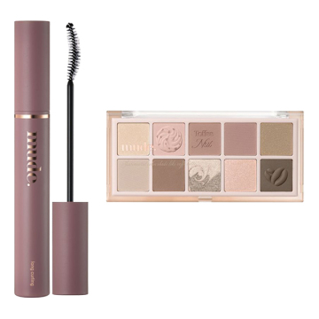 ロングラッシュカーリングマスカラ01BL&ショールモーメント アイシャドウパレット05セット