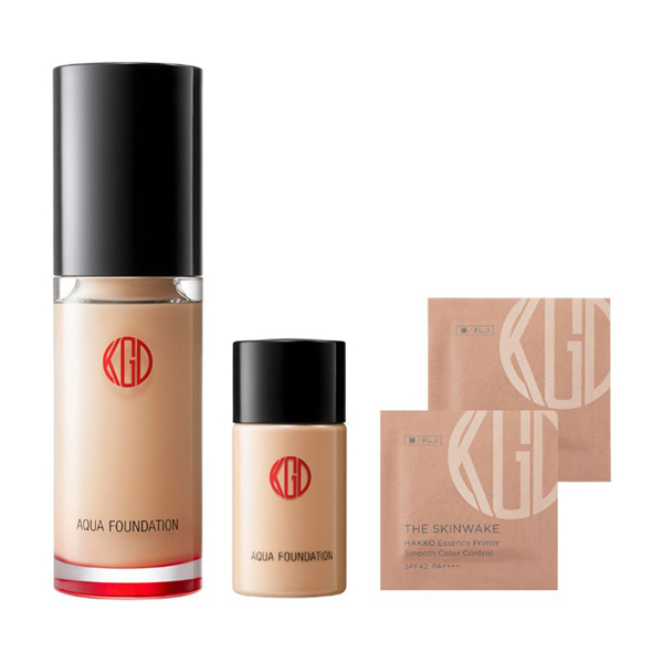 アクアファンデーション 増量セット / SPF25 / PA++ / 002(ピンクオークル/明るめ) / 30mL、10mL、0.3mL×2 / 限定品