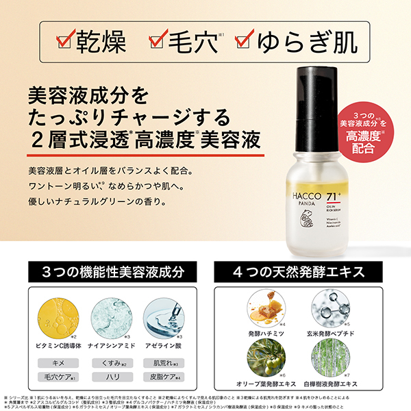 発酵オイルイン高濃度美容液N / HACCO.PANDA(美容液, スキンケア・基礎