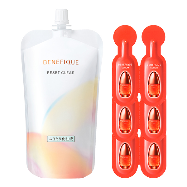 リセットクリア N 詰替え 限定セット / 180mL、0.4mL×6包 / 詰替え / ハーバル・フローラルの香り