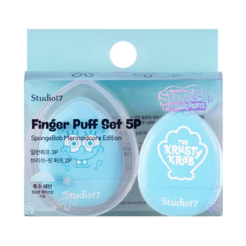 スポンジボブ ブラシフィンガーフィットパフ 02