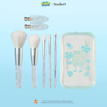 スポンジボブ ポータブルメイクアップブラシセット 03
