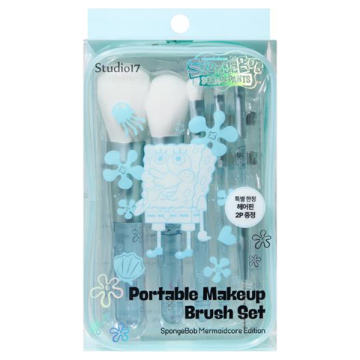スポンジボブ ポータブルメイクアップブラシセット 04