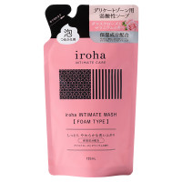 iroha INTIMATE WASH 【 FOAM TYPE 】 / 詰替え / 135mL / ダマスクローズとゼラニウムの香り