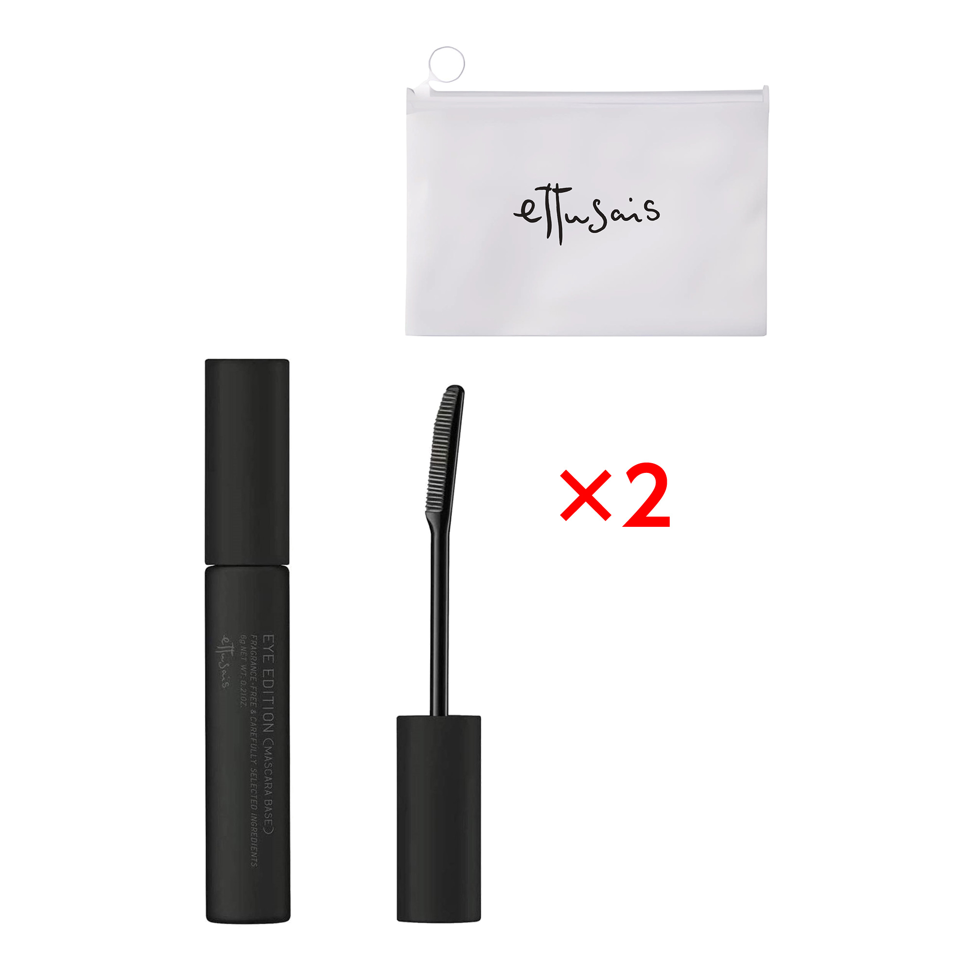 【@cosmeSHOPPING限定】エテュセ マスカラベースセット オリジナルEVAクリアポーチつき / 6g×2、1個
