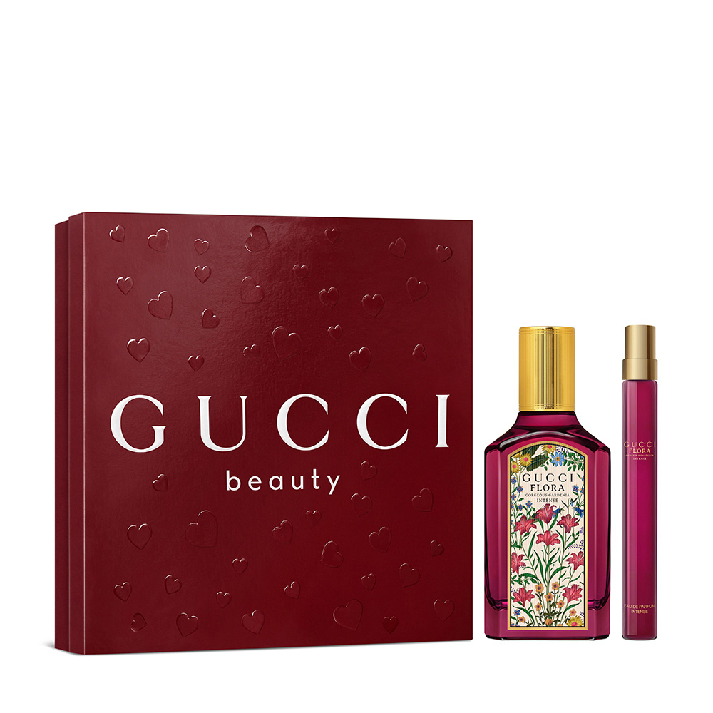 グッチ フローラ ゴージャス ガーデニア インテンス  オードパルファム ギフトセット(HRT PS) / 50mL、10mL / 限定品 / フローラル ウッディ グルマン