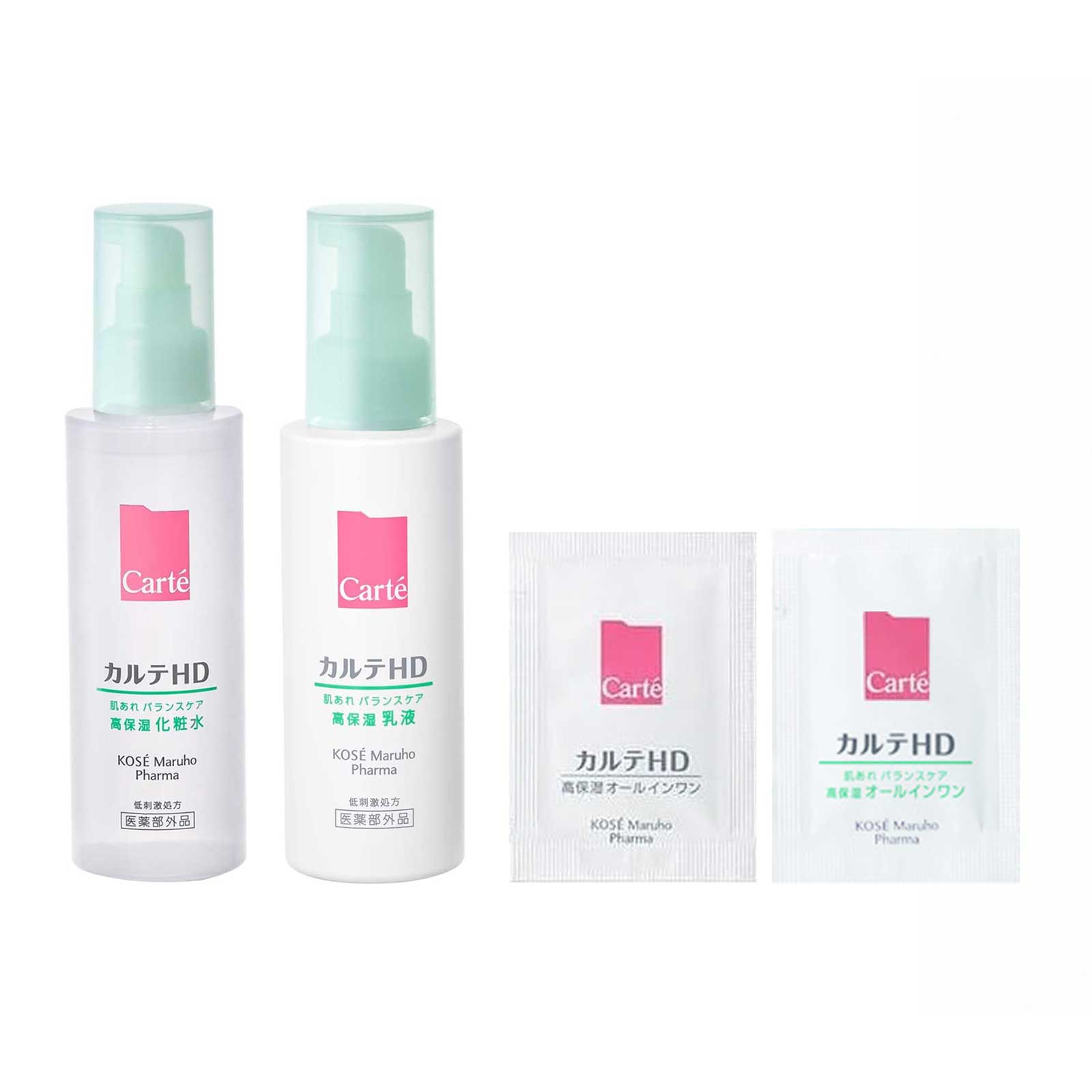 カルテHD バランスケア ローション+カルテHD バランスケア エマルジョン トライアル付きセット / 150mL、120mL、1g、1g