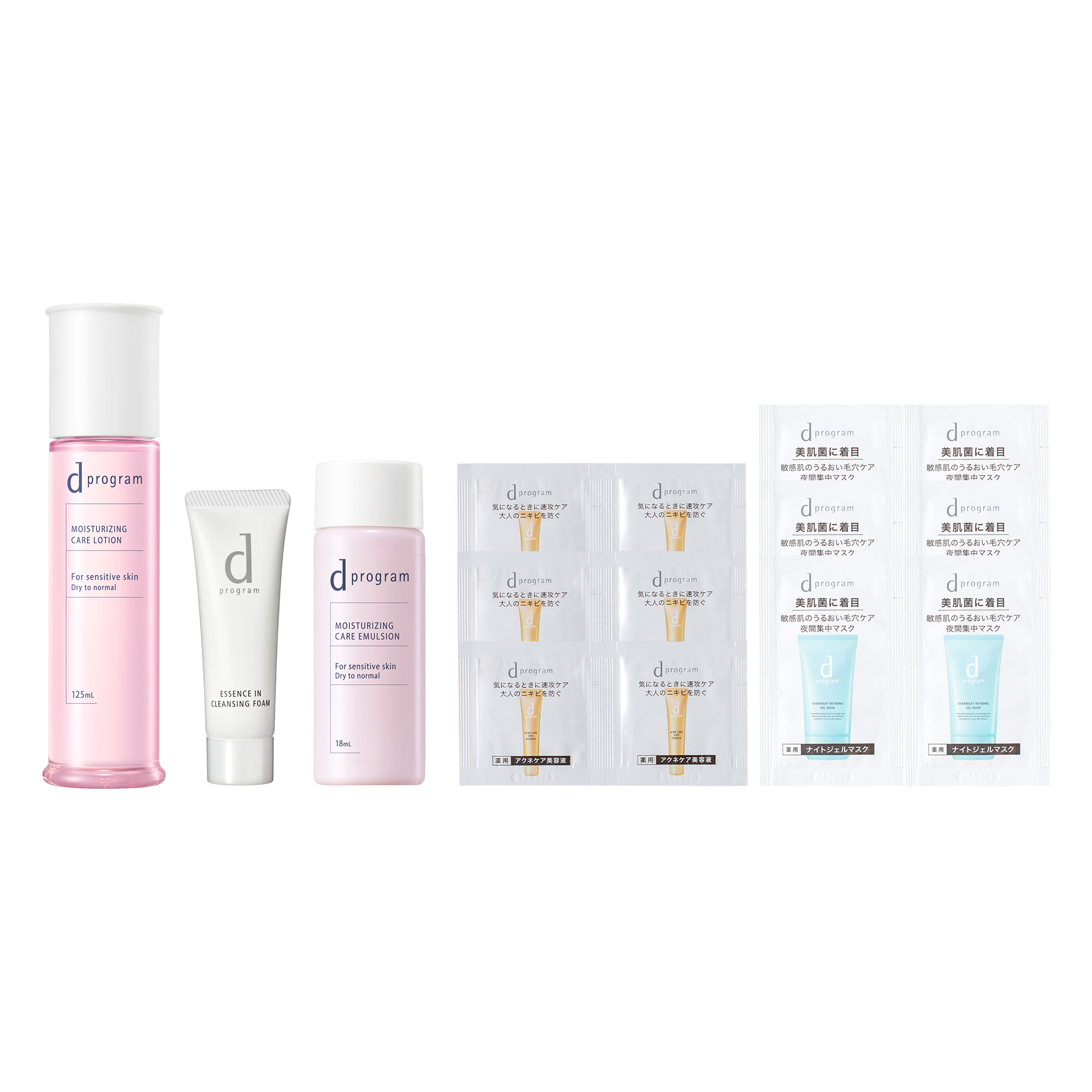 モイストケア ローション EX 限定セット / 125ml、20g、18g、 0.3g×6、1.5g×6 / 無香料 / しっとり