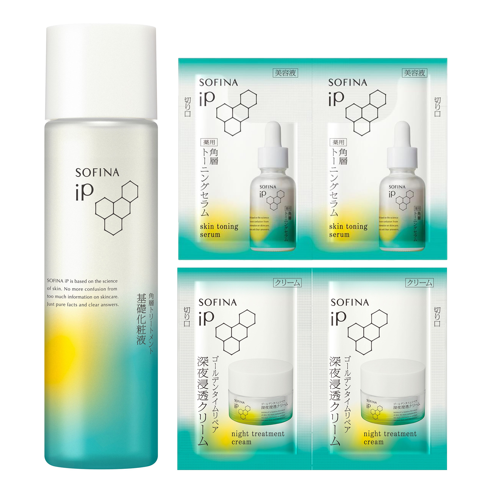 角層トリートメント基礎化粧液セット / 160ml、0.6mL×2、0.6g×2