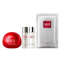 【@cosme SHOPPING限定】スキンパワー リニュー エアリークリーム アニバーサリー コフレ(総額34、630円(税込)相当*1) / 80g、30ml、1P、30ml