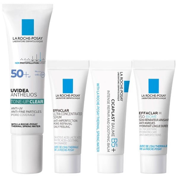 【数量限定】ラ ロッシュ ポゼ トーンアップキット クリア UV下地 / SPF50+ / PA++++ / 30mL、3mL、3mL、3mL / 本体