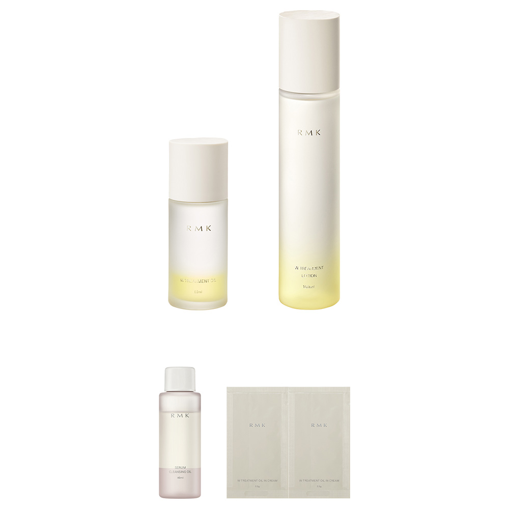 Wトリートメントオイルシリーズ スターターセット / 50mL、160mL、0.5g×2、40mL
