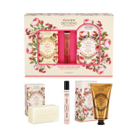 エッセンシャルズローズトリオセット / 150g、10ml、75ml