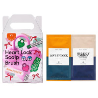 ハートロックスカルプブラシ(ピンク)+ヘアケアサシェ(スムース)セット / 限定品 / 1個、1包、1包
