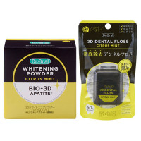 3Dホワイトニングパウダー3Dデンタルフロス / 限定品 / 25g、50m / シトラスミント