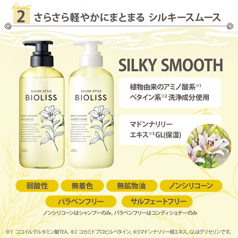 フルールシロップ お試しポンプペアS シルキースムース / SS ビオリス
