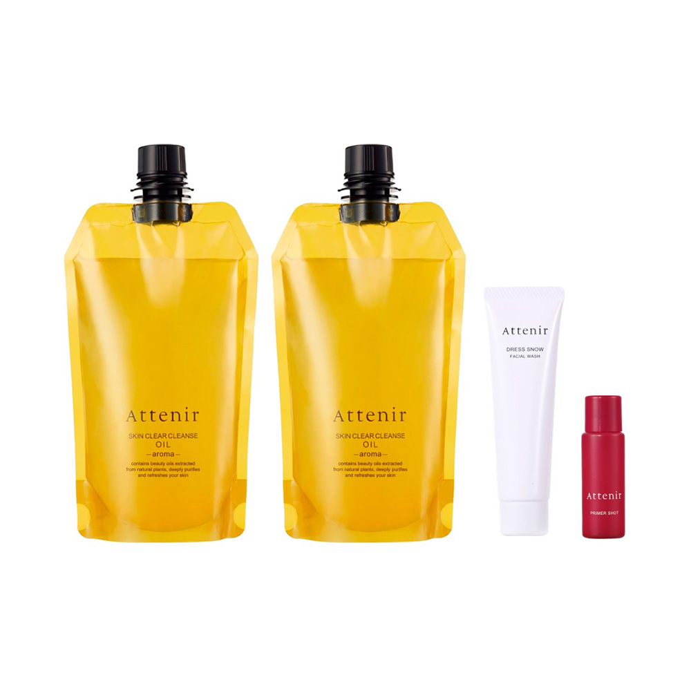 クレンジング(アロマエコ×2)&洗顔・ブースターミニセット / 350ml×2個、30g、9ml