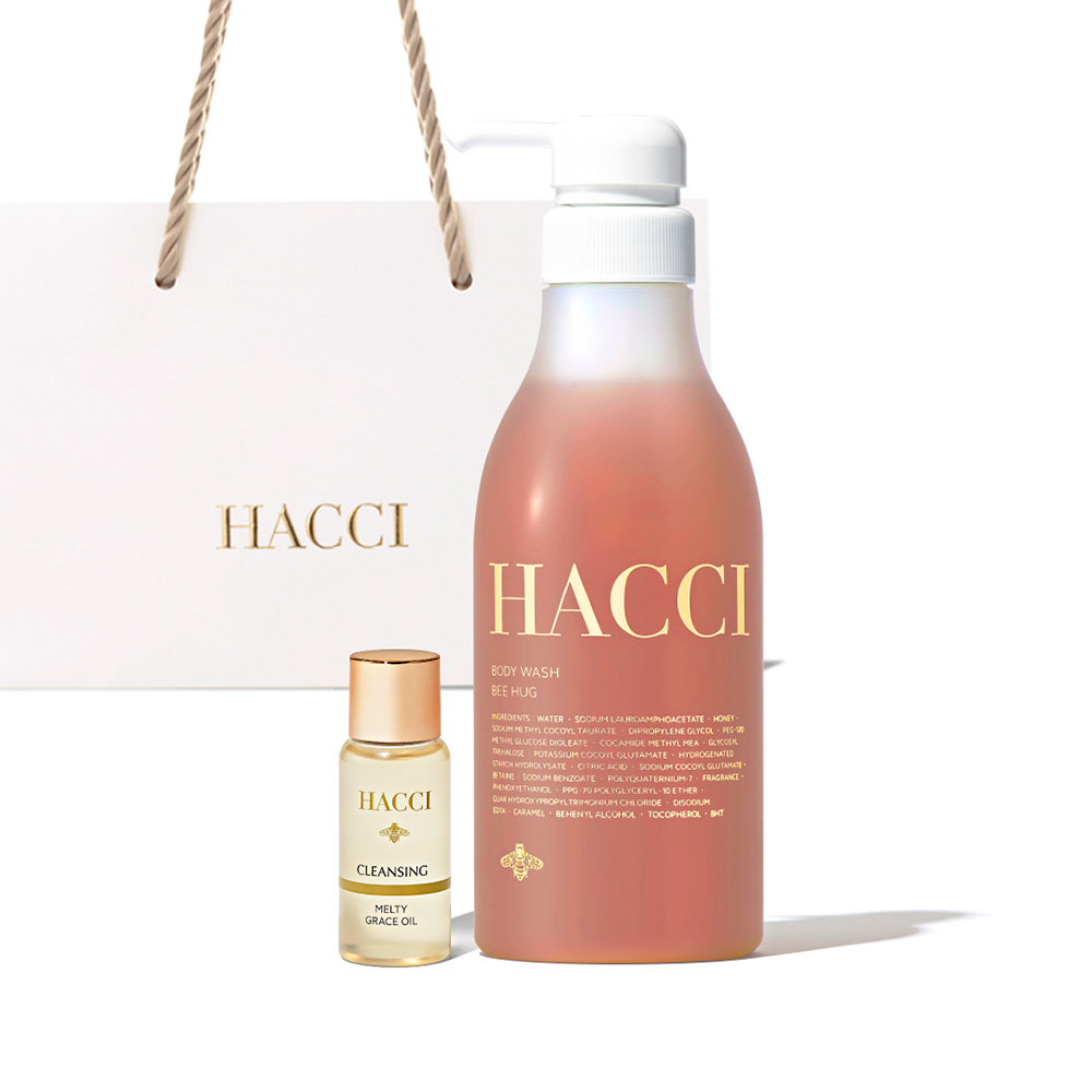 ボディウォッシュ BEE HUGセット / 385mL、10mL、1枚