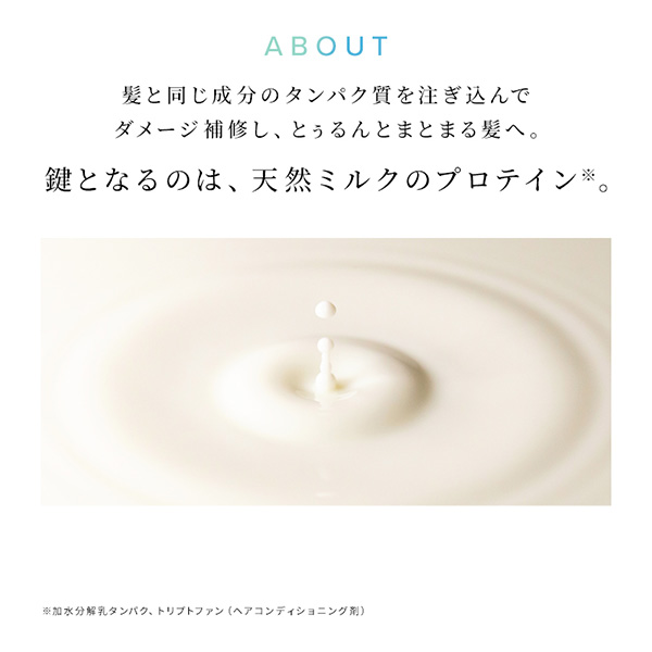 MILK PROTEIN SHAMPOO & TREATMENT STRAIGHT 10mL POUCH / 10mL、10g / 本体 / ミスティサボンミルク 1