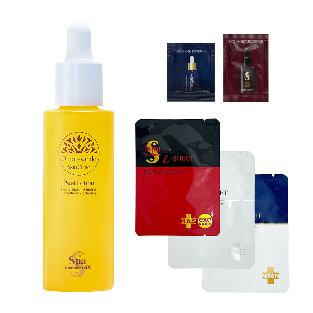 eX ピールローションセット / 45ml、2枚入り×1包、2枚入り×1包、2枚入り×1包、0.5ml×1包、0.5ml×1包