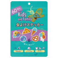虫よけステッカー pecoデザイン / 本体 / 12枚×5シート / さわやかなレモンライムの香り
