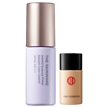 【数量限定】ザ・スキンウエイク 発酵液プライマー スムースカラーコントロール アクアファンデーションミニ付セット