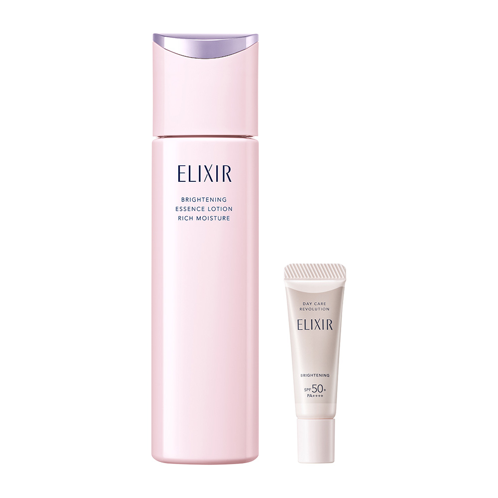 エリクシール ホワイト 美白&エイジングケア 化粧水 体感セット aD ca / 170mL、5mL / 限定品、本体 / リラックス感のあるアクアフローラルの香り / しっとり