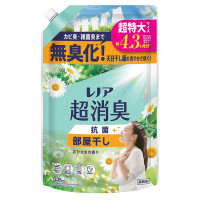 超消臭 抗菌 柔軟剤 部屋干し / 詰替え / 1335ml / おひさまの香り