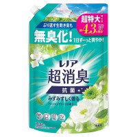 超消臭 抗菌 柔軟剤 / 詰替え / 1335ml / みずみずしく香る フレッシュグリーンの香り