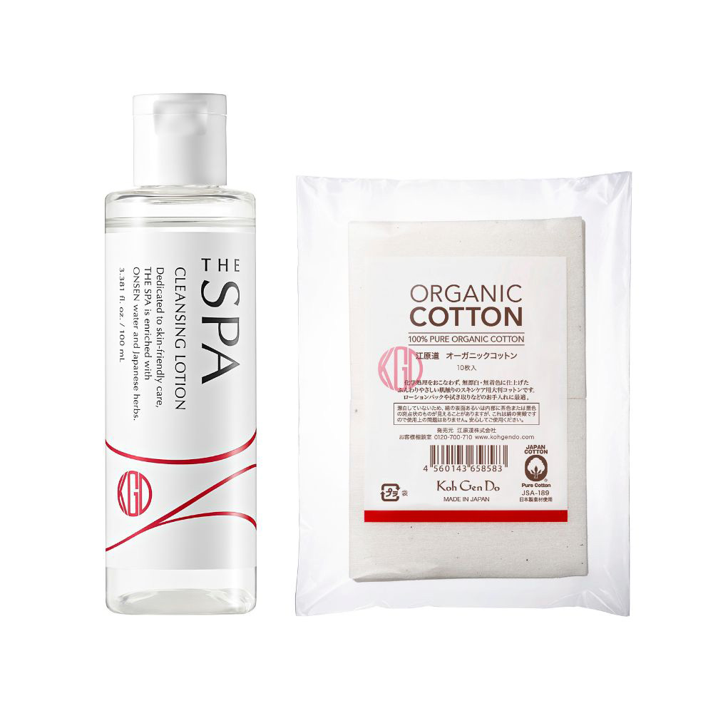 【数量限定】江原道 THE SPA クレンジングローション ミニサイズ コットンセット / 100mL、10枚入 / 限定品 / 無香料 / しっとりうるおう