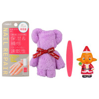 ホリデーセット(ハンドタオル+爪やすり+指人形付き) / 5mL、1枚、1本、1個