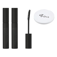 【@cosmeSHOPPING限定】マスカラベースセット オリジナルコンパクトミラーつき / 透明ブラック / 6g×2個、1個