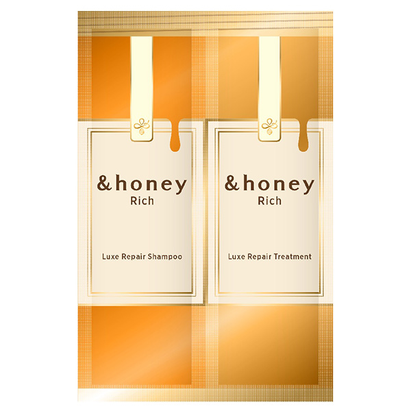 &honey Rich リュクス リペア シャンプー1.0/ヘアトリートメント2.0 2連お試し / 10mL、10g