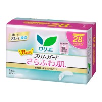 スリムガード さらふわ肌 / 特に多い昼用 羽つき / 28個/25cm / 無香料