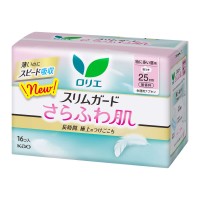 スリムガード さらふわ肌 / 特に多い昼用 羽つき / 16個/25cm / 無香料